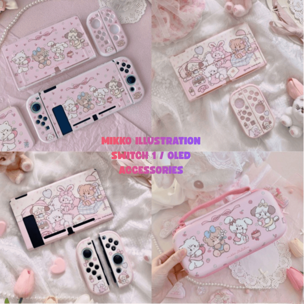 Nintendo Switch 1 / OLED Mikko Illustration Case Accessories | MatchaLand