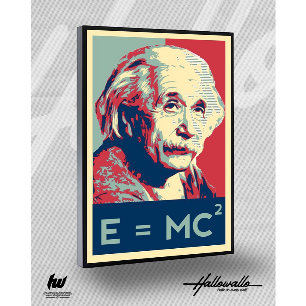 Poster Frame Albert Einstein - Hallowallo Poster Frameblock