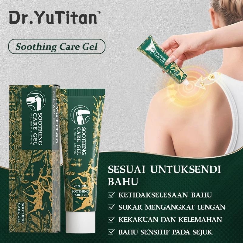 Dr.YuTitan Soothing Care Gel 50g Original - Gel Pijat Urut Relaksasi Tubuh Area Bahu Leher Lengan Ka