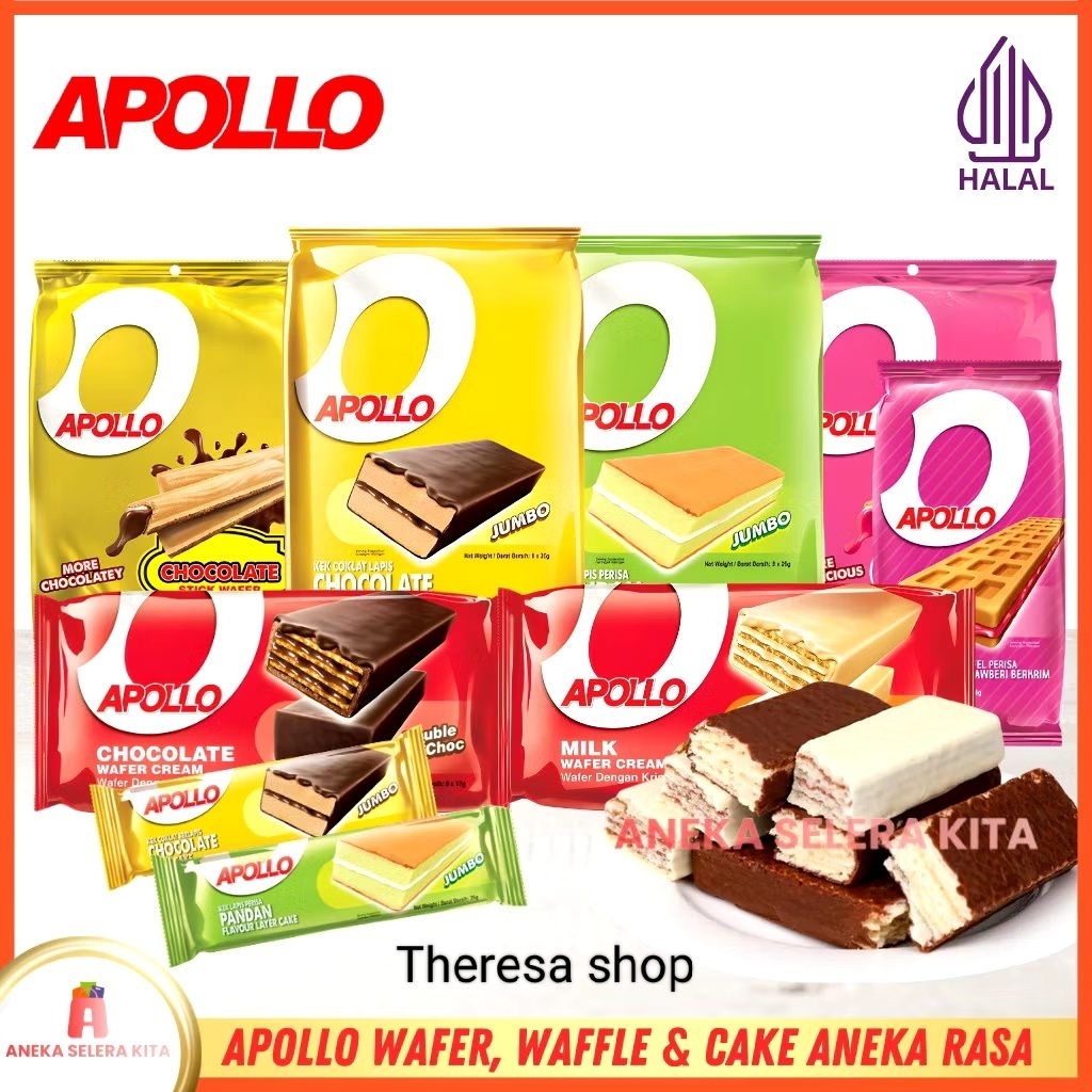 Apollo Bolu,i, Susu & Cokelat - Snack Malaysia Halal