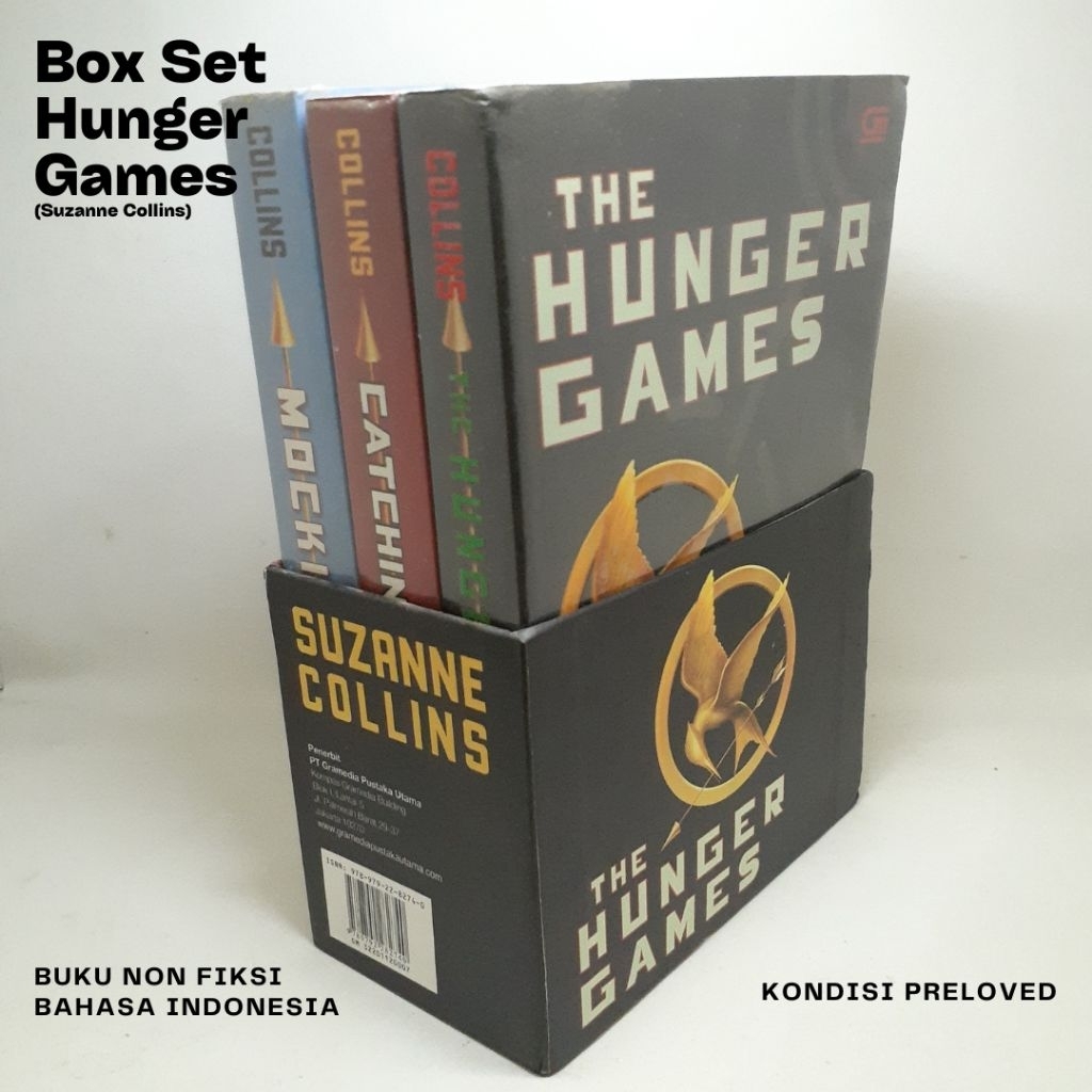 Box Set Novel Trilogi Hunger Games (3 Buku)