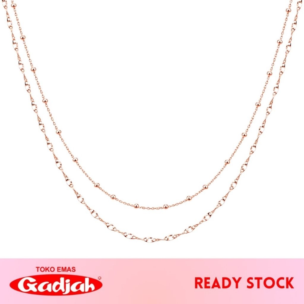 Kalung Emas 2 Layer Tosdar Plintir - Toko Emas Gadjah