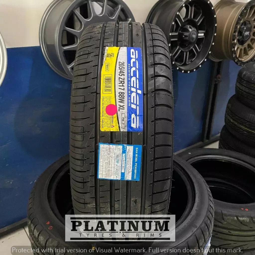 BAN TUBLES ACCELERA PHI-R 205 45 R17 II BAN BARU 205/45 R17 ACCELERA PHI-R