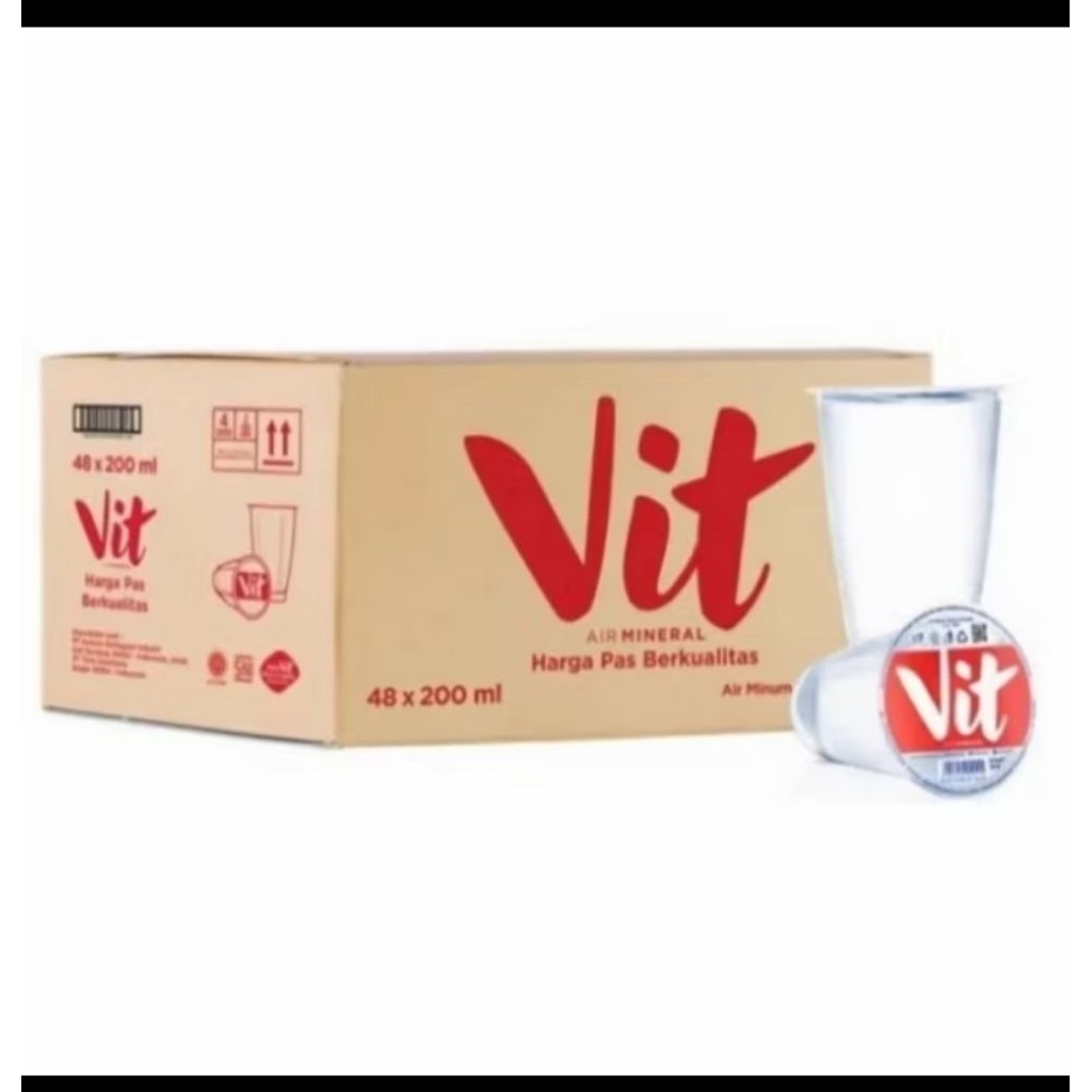 Vit gelas ,220 ml. 1 dus isi 48 ..