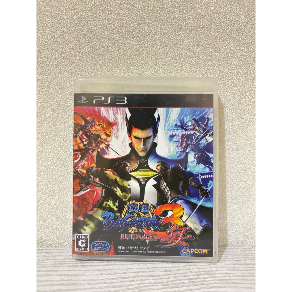 BD PS3 Kaset Sengoku Basara 3 Utage (Original Disc & Box + Custom Cover & Poster)