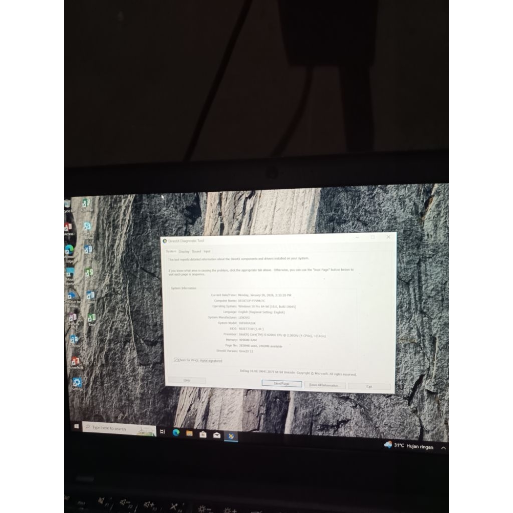 Laptop Thinkpad x260
