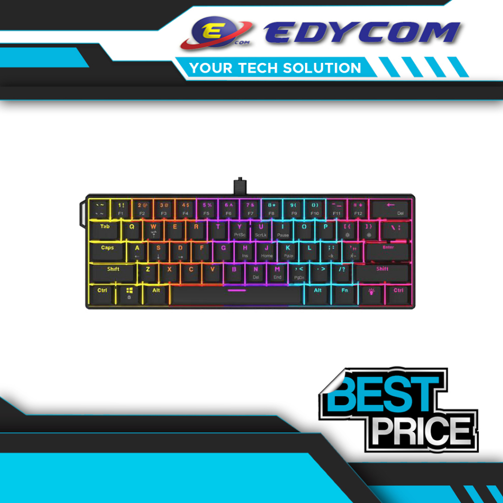 Ajazz x Nacodex NK61 Wired Mechanical Keyboard Black