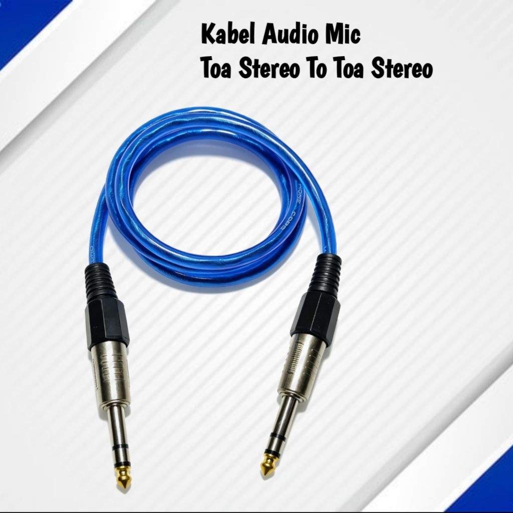 Kabel MIC Jek Akai Toa STEREO To Jek Akai Toa STEREO