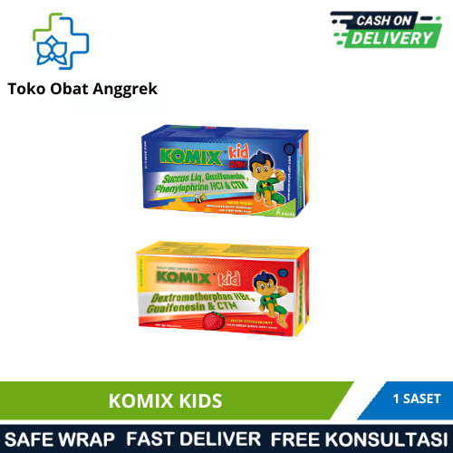 KOMIX KIDS SACHET/OBAT BATUK BERDAHAK ANAK/OBAT BATUK ANAK