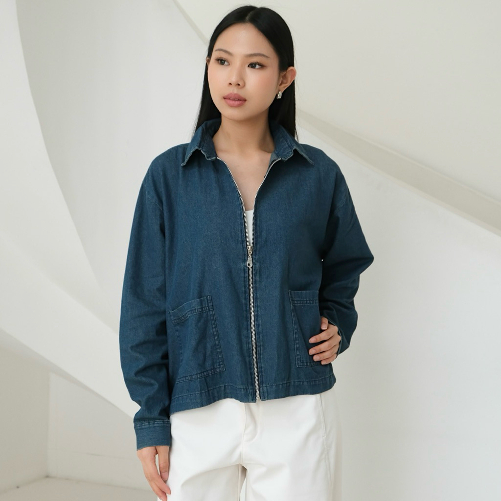 BEEANCA - Kaia denim | outer denim | blouse denim