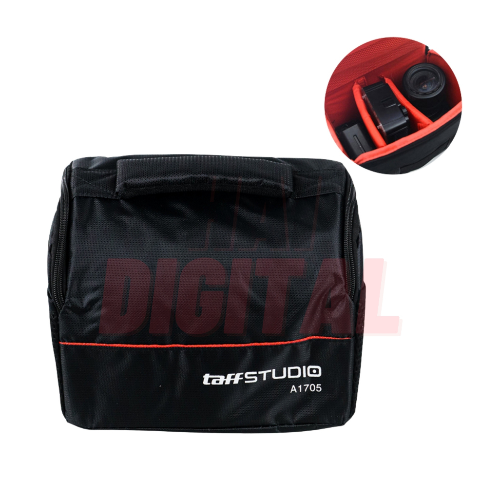 Tas Kotak Kamera Selempang DSLR Untuk Camera Canon Nikon Sony Universal Ukuran Large 2 Lensa 1 Body