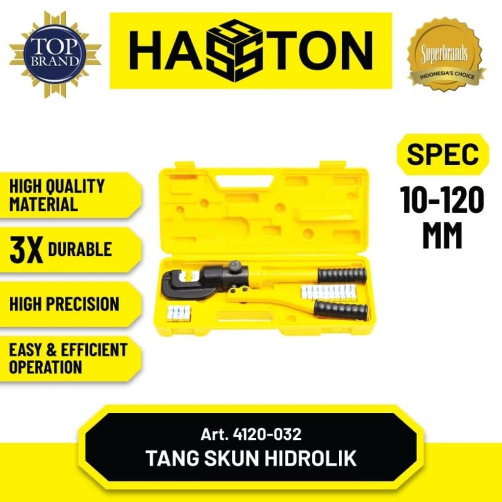 Tang Skun Hidrolik HASSTON 10 - 120 mm / Hydraulic Crimping Tools 10 -120 mm Tang Skun Hidrolik Kabe
