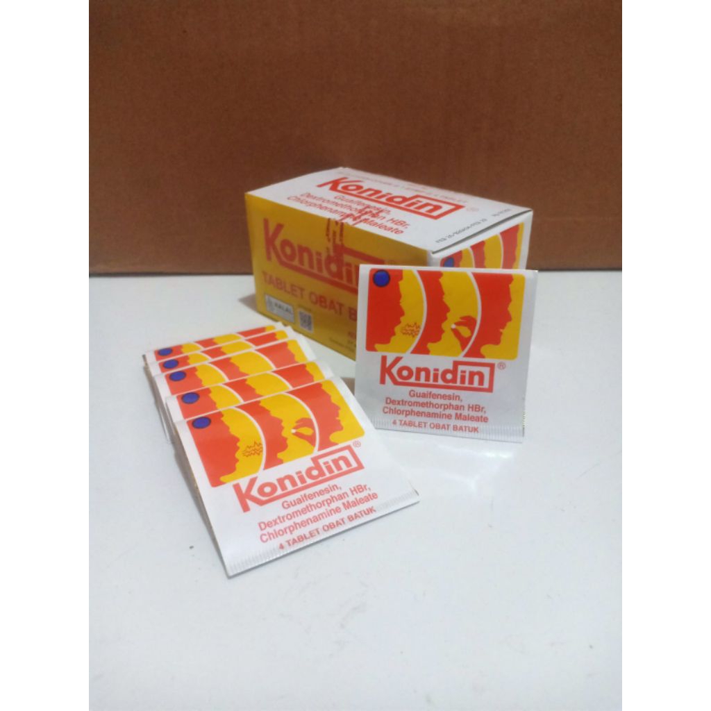 Konidin Tablet Obat Batuk  Strip @4 Tablet Urusan Batuk Ingat Konidin