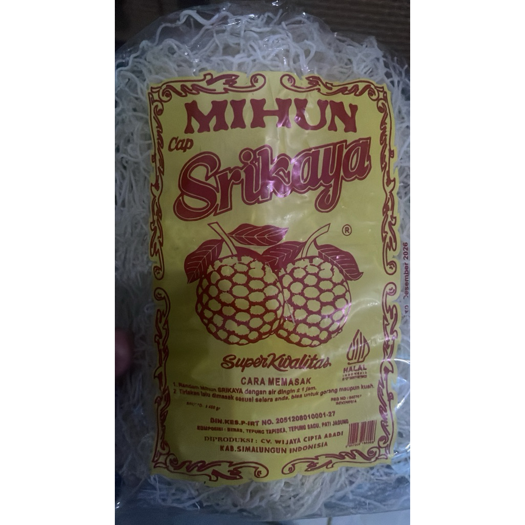 Mihun Bihun Srikaya