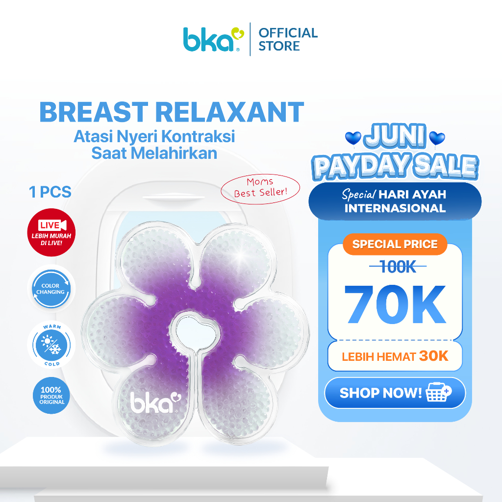 NEW BKA Breast Relaxant isi 1pcs [Free Cover]  - Untuk Kompres Hangat saat Kontraksi - Solusi Nyeri 