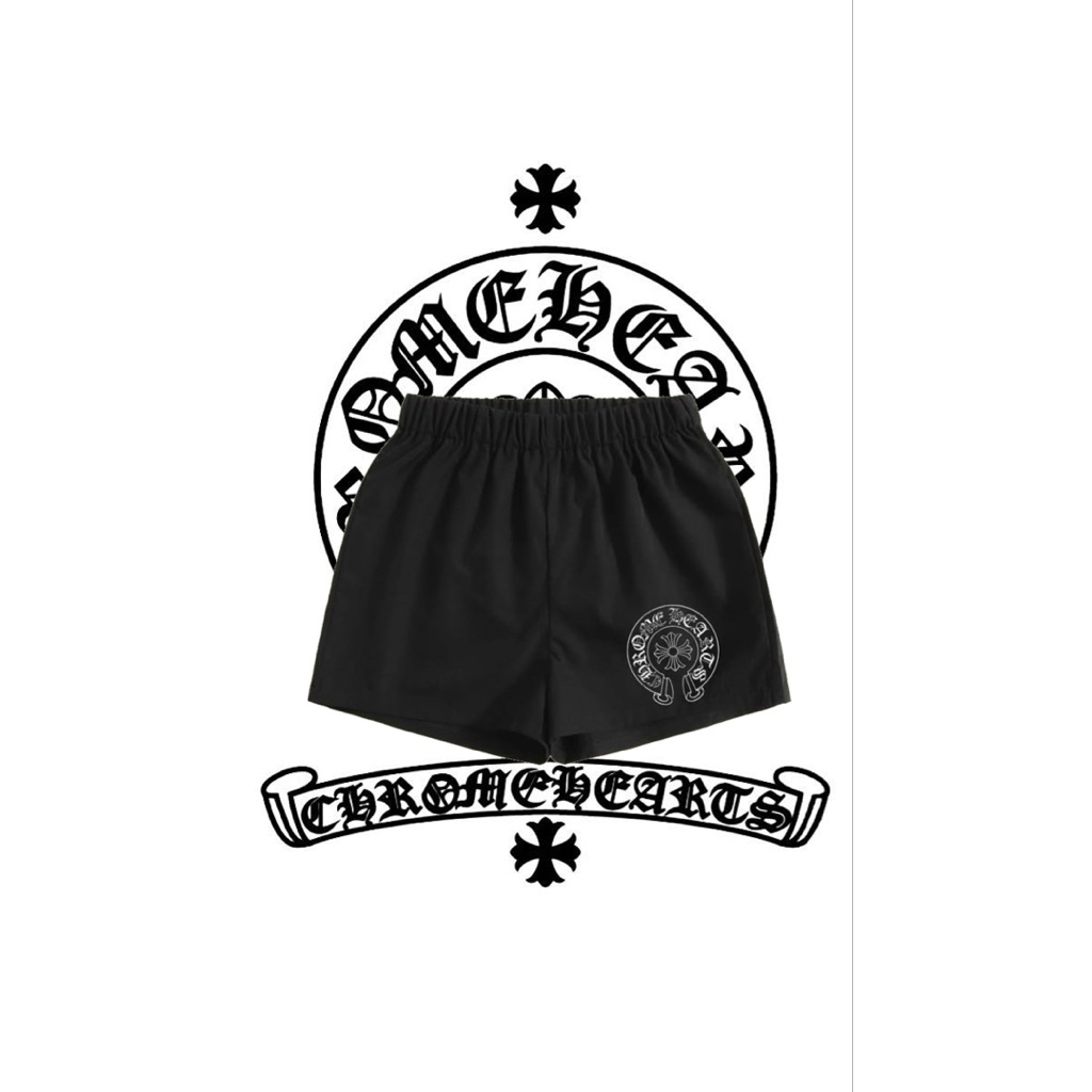 Celana Boxer Unisex Chrome Hearts / Celana Pendek Distro / Celana Pendek santai