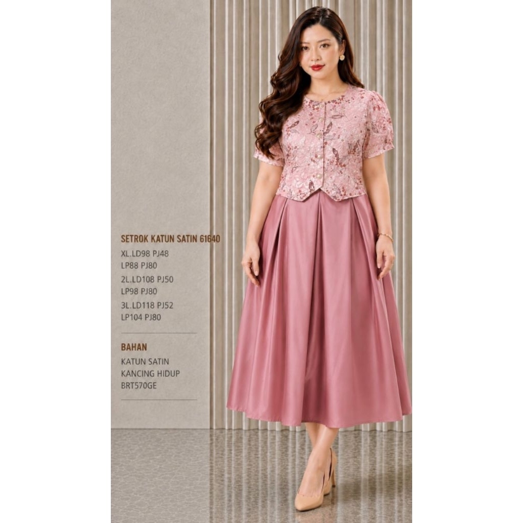 SETELAN ROK WANITA TERBARU BAHAN SATIN