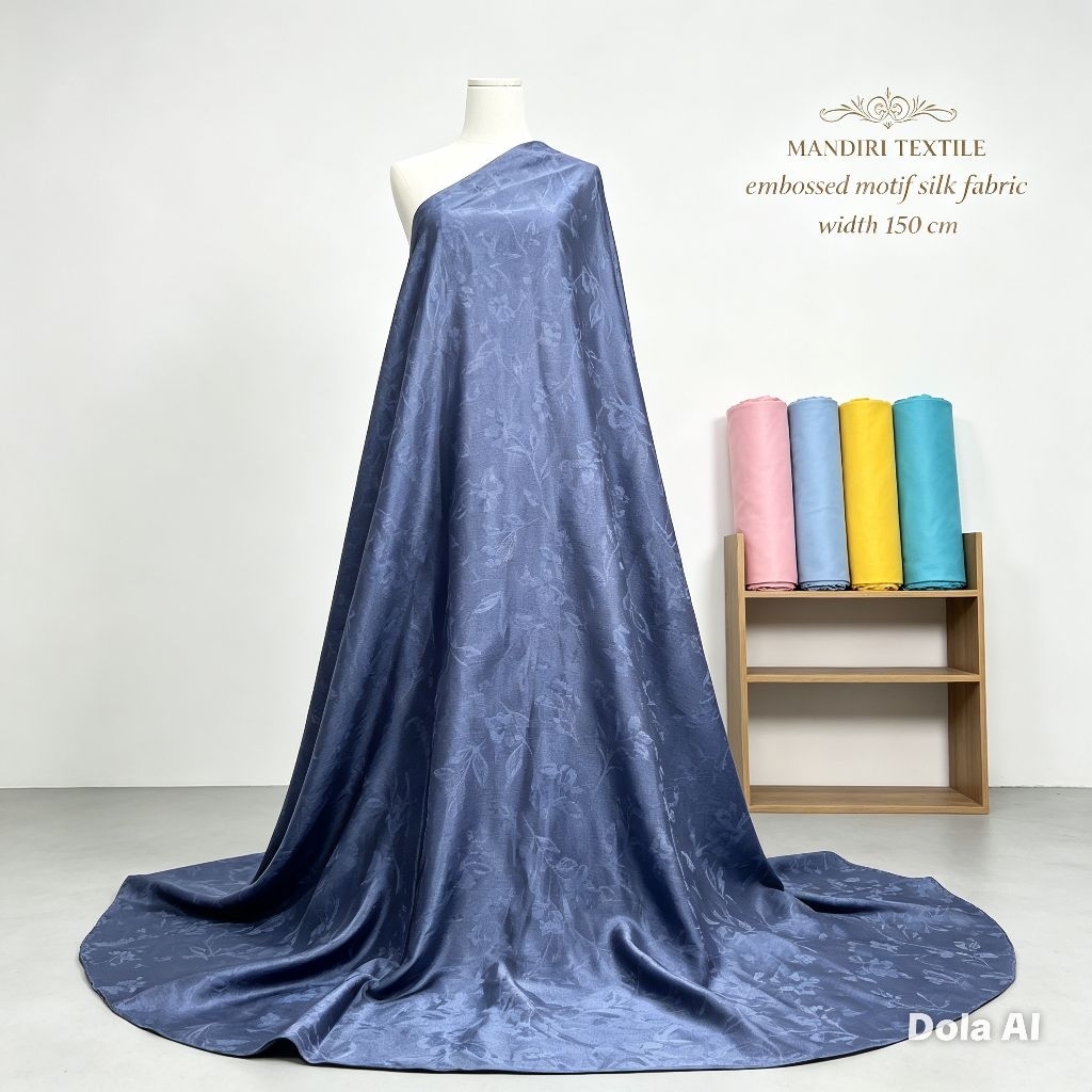Kain Silk Embos Premium Motif - Kain Silk Embos Motif - Harga Tertera 0,5 Meter