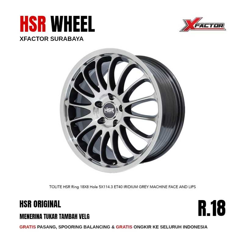 VELG MOBIL R18 HSR TOLITE HSR R18X8 5X114,3 ET40 IGMFL 4 PCS VELG