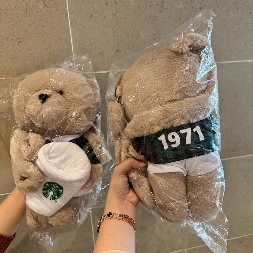 NEW Starbucks Bearista Doll Bag 2026 Edition Tas Starbucks Fluffy Sling Bag Original Starbucks