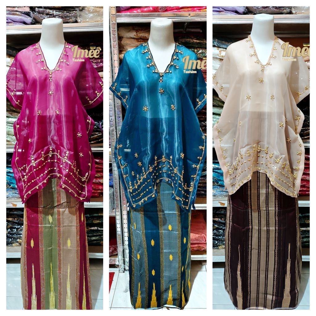 05 Baju bodo modern organza payet