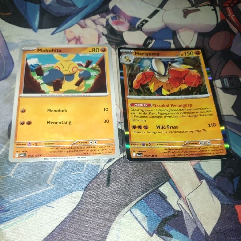 Evoline Hariyama Makuhita kartu pokemon tcg indo