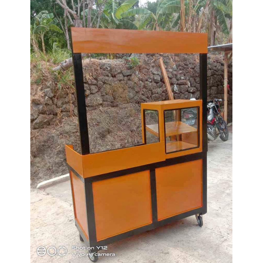 Gerobak booth stand jualan booth bakso pentol