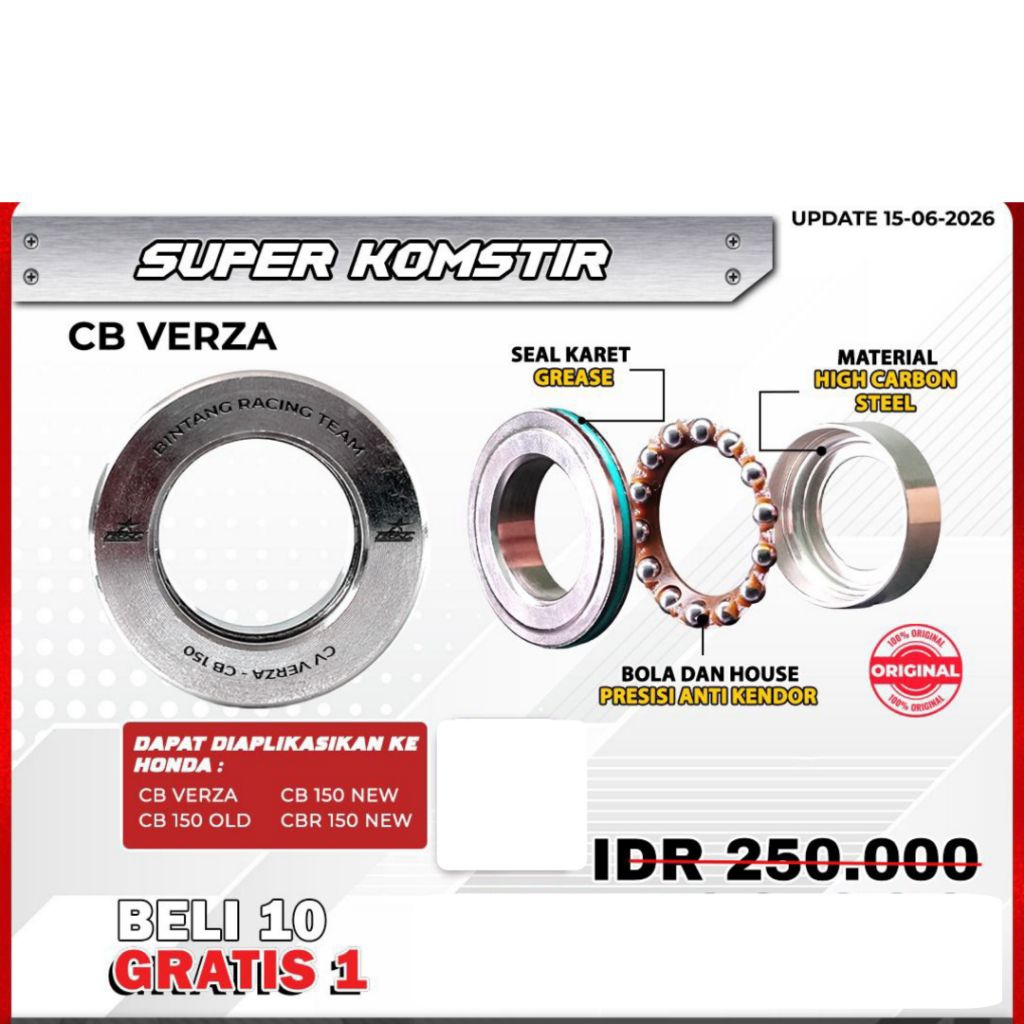 Komstir KTR Comstir BRT CBR 150 CB150R CB Verza CBR150R CB150X Megapro CB150R StreetFire K56