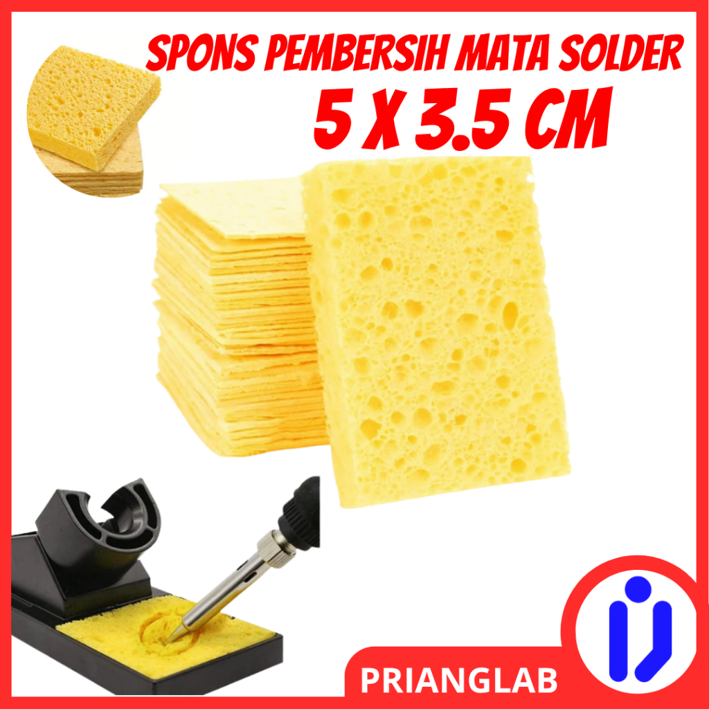 Spon Spons Busa Sponge Cleaner PEMBERSIH MATA SOLDER 5 x 3,5 cm Spons Pembersih Mata Solder Spon Mat