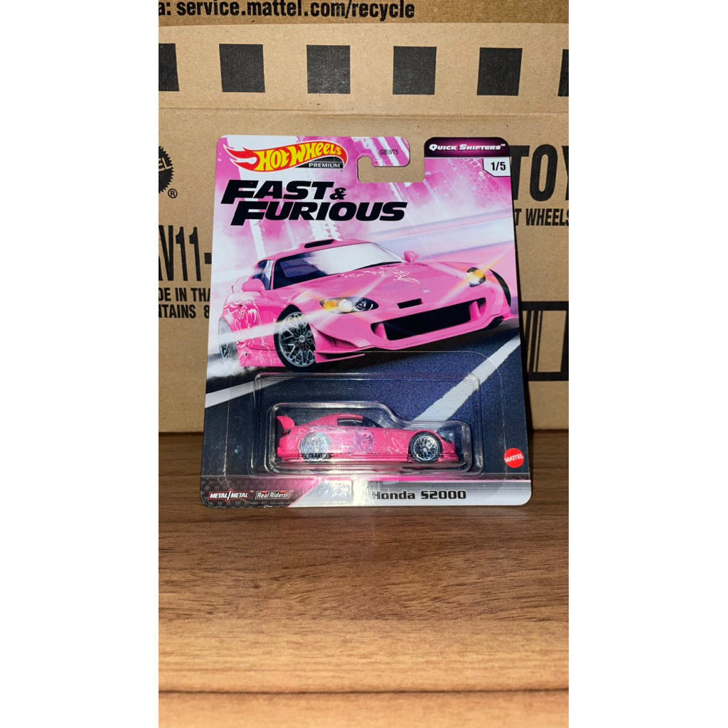 HOT WHEELS PREMIUM HONDA S2000 SUKI PINK FAST FURIOUS