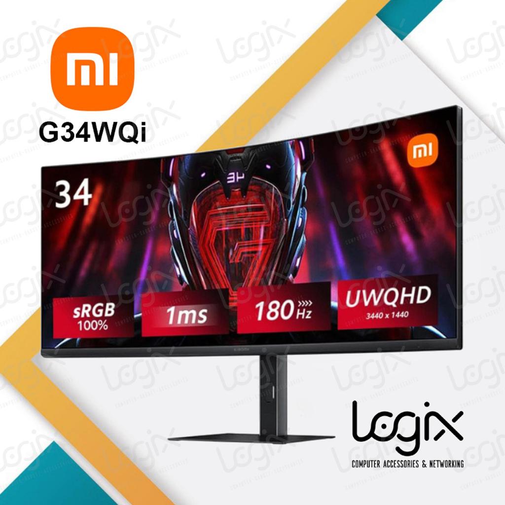 Xiaomi Mi Monitor 34 Inch G34WQi WQHD Ultrawide 180Hz Curved Gaming Monitor
