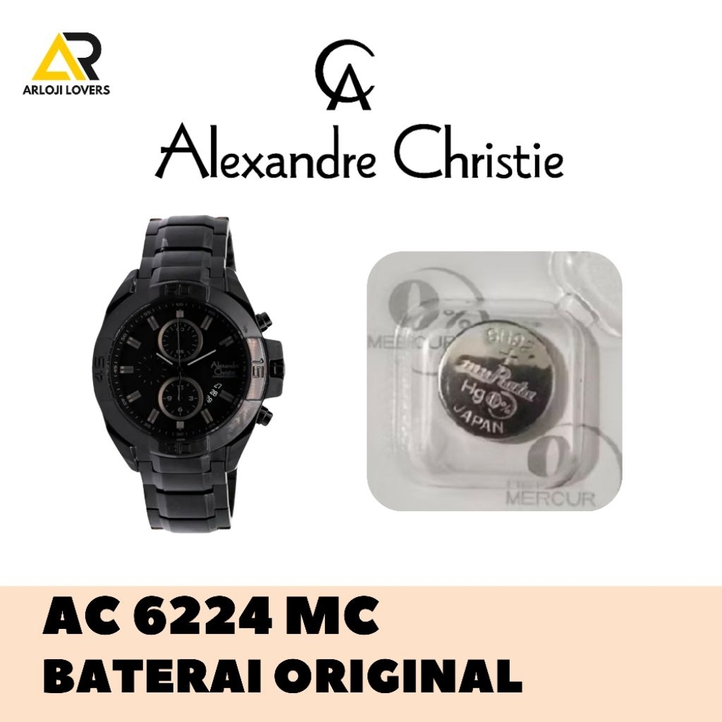 Baterai Jam Alexandre Christie AC6224MC Original