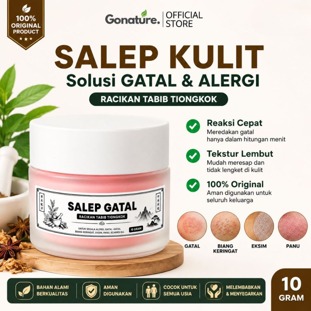 Salep Gatal Kulit Racikan Tabib Cina Eksim Kering Alergi Gatal Menahun Scabies Jerawat