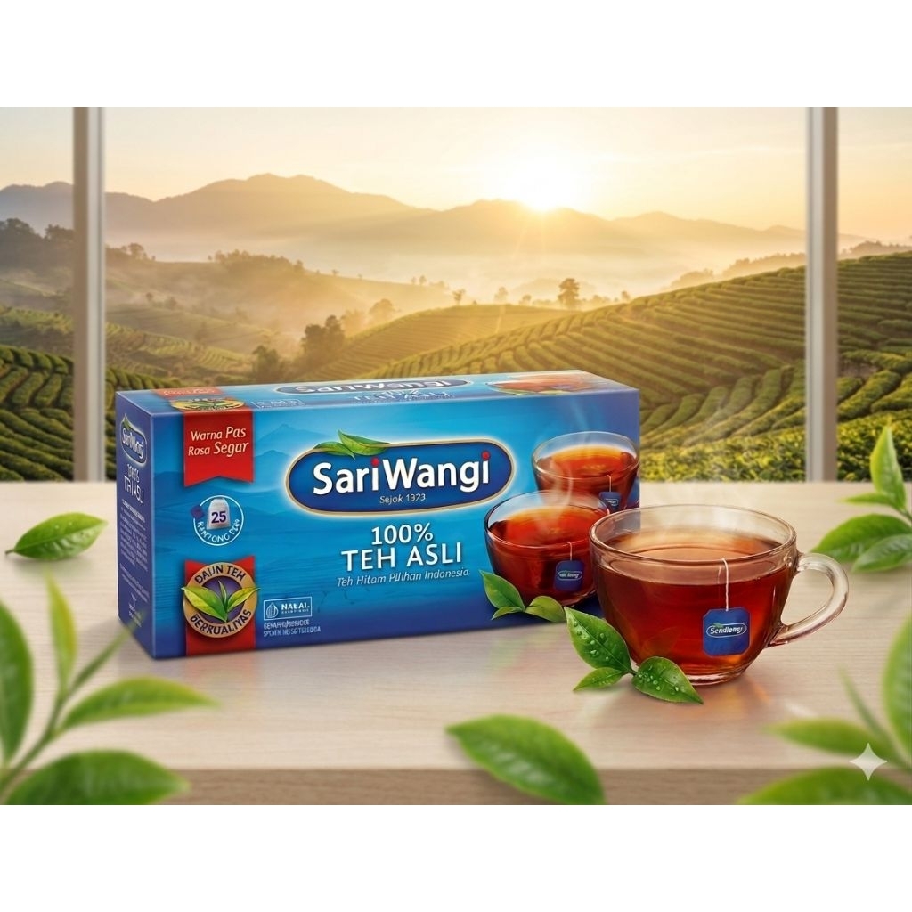 TEH SARIWANGI (25 kantong teh)