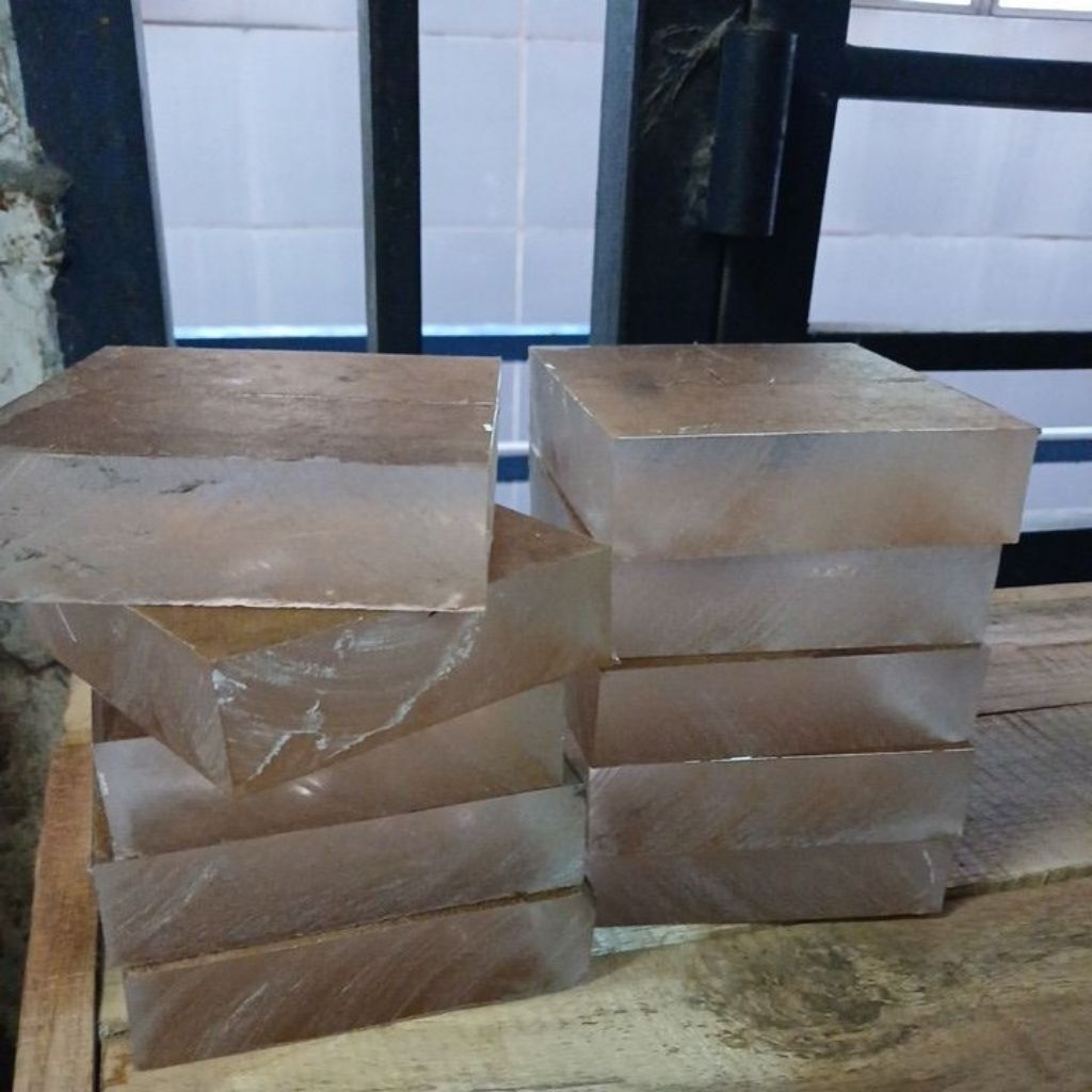 akrilik sheet bening 30mm x 10cm x 10cm