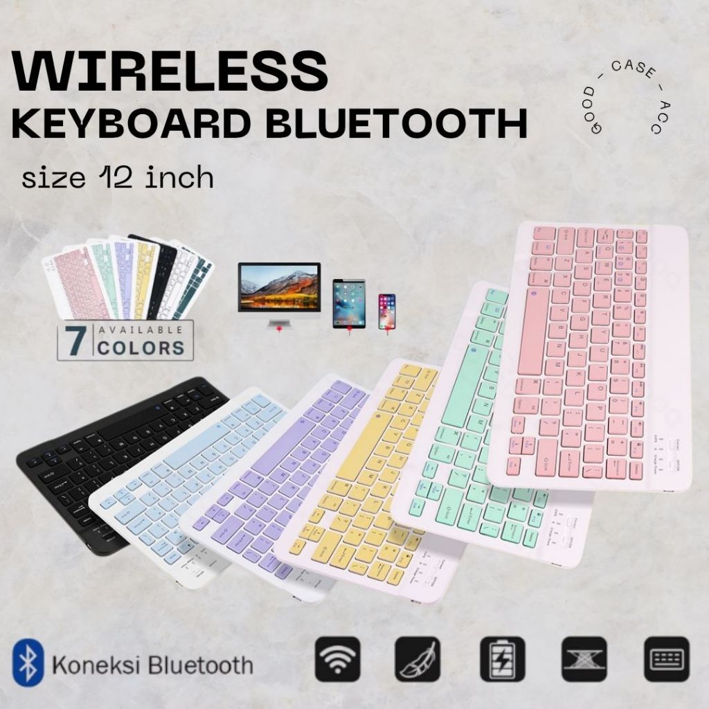 GOOD CASE ACC - Keyboard for Tablet Advan Tab Sketsa 5 12" Bluetooth Keyboard UltraThin Wireless Key
