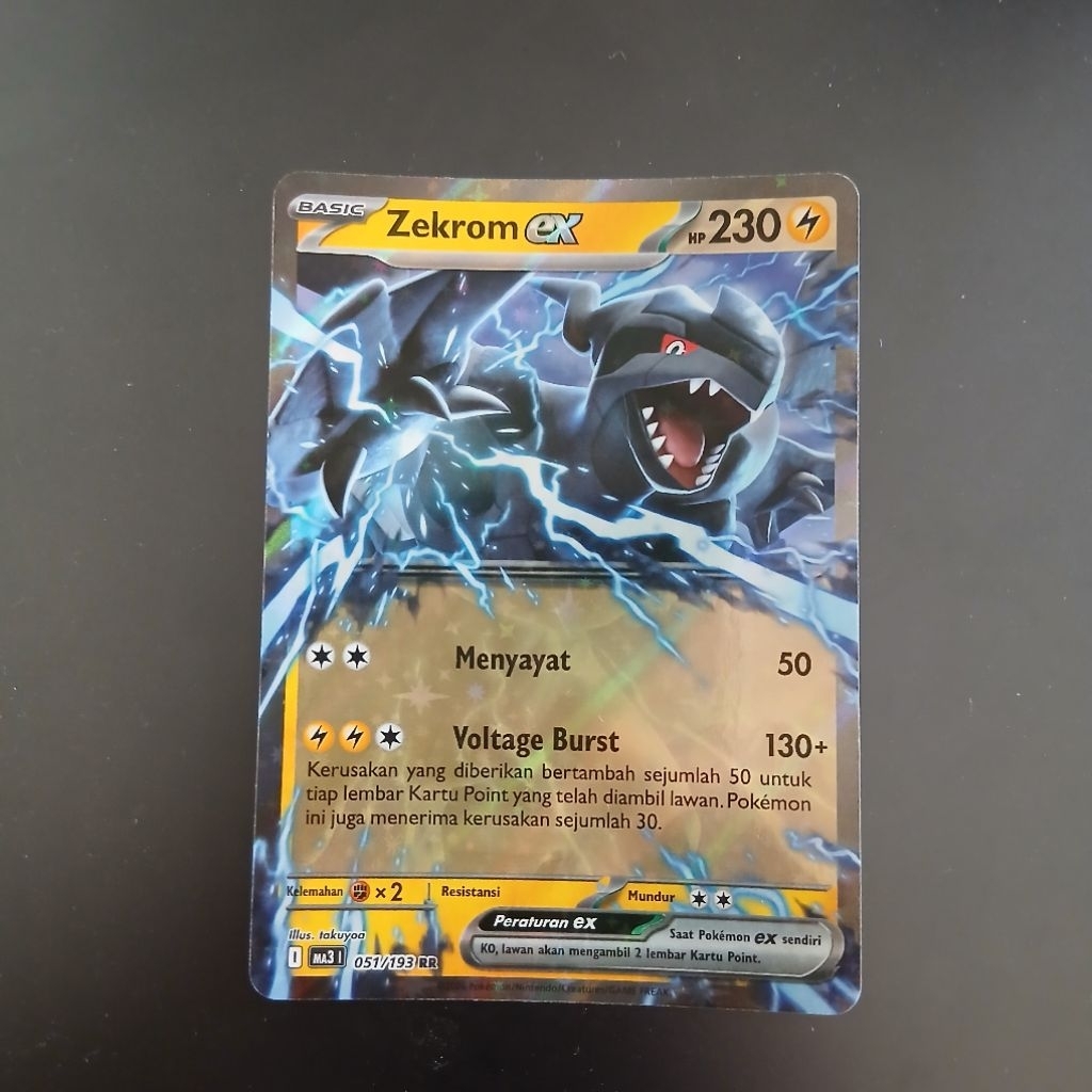 Kartu Pokemon Zekrom EX Original