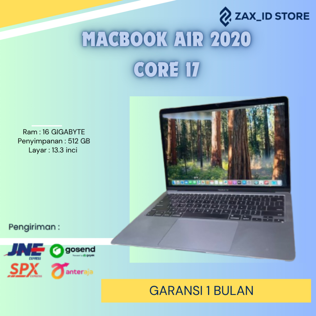 MACBOOK AIR 2020 INTEL CORE I7 RAM 16/512GB SECOND