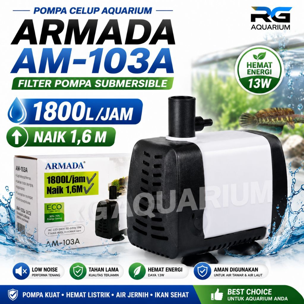 Pompa celup Aquarium Filter Armada AM 103A Armada AM-103A