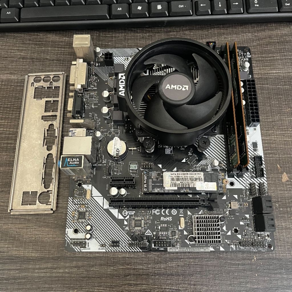 Paket Ryzen 3 3200g A320m HDV asrock 2nd normal
