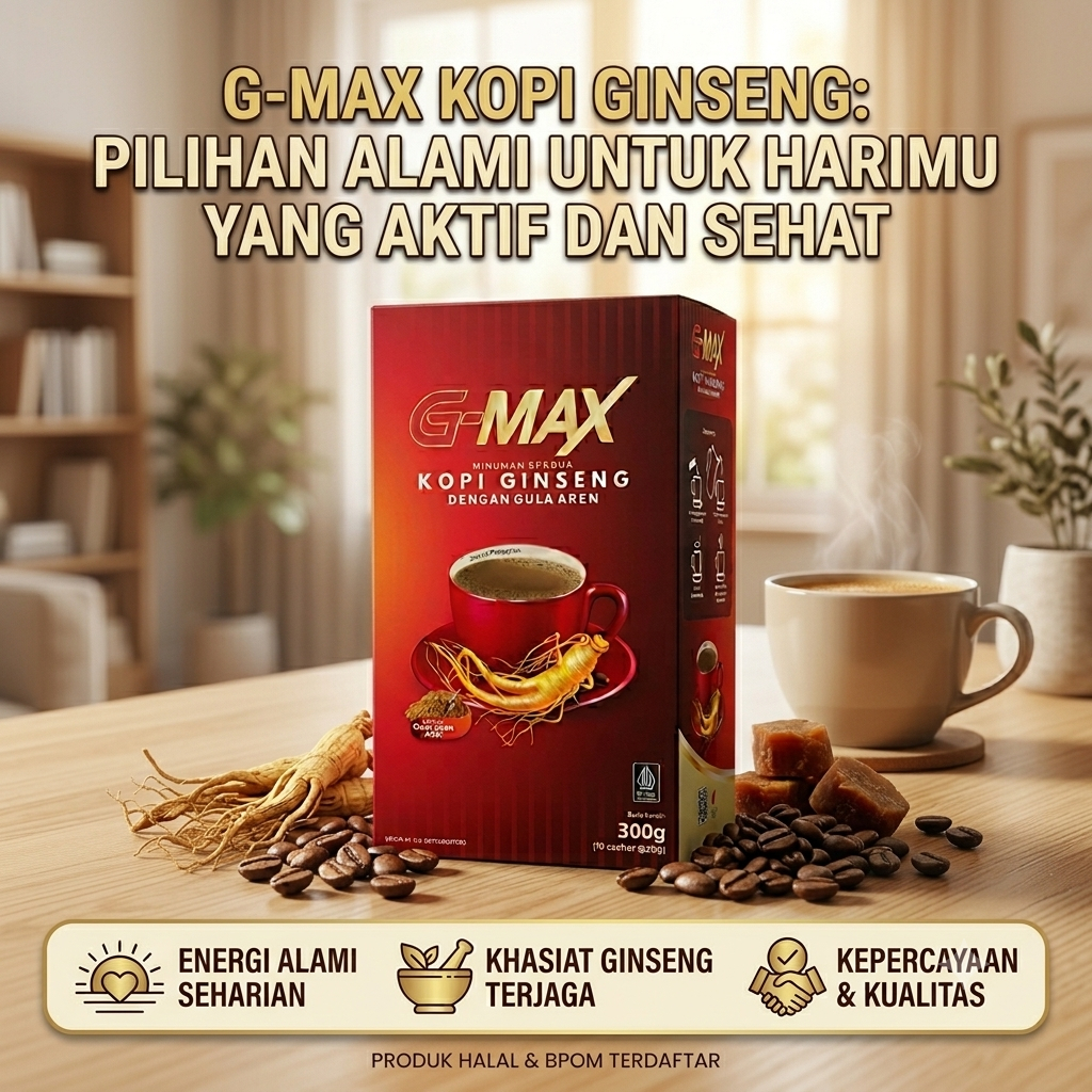 G-MAX Kopi Ginseng – Nikmati Momen Kopi Dengan Rasa Istimewa