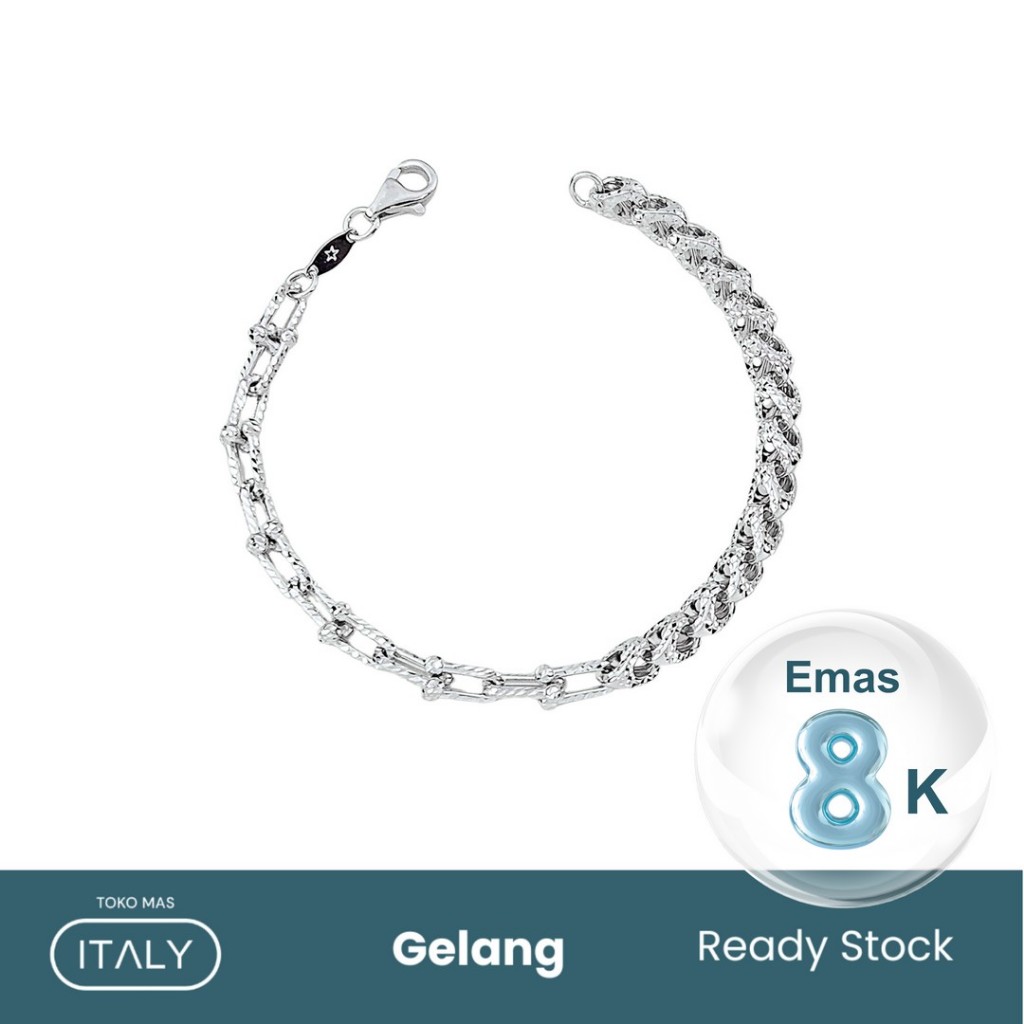 GELANG RANTAI MODEL TIFFANY SUNTIK UKIR PT CCT 8K