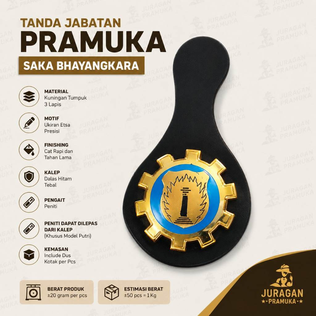 Tanjab Pramuka Saka Bhayangkara | Atribut Resmi Seragam Saka Bhayangkara Berkualitas