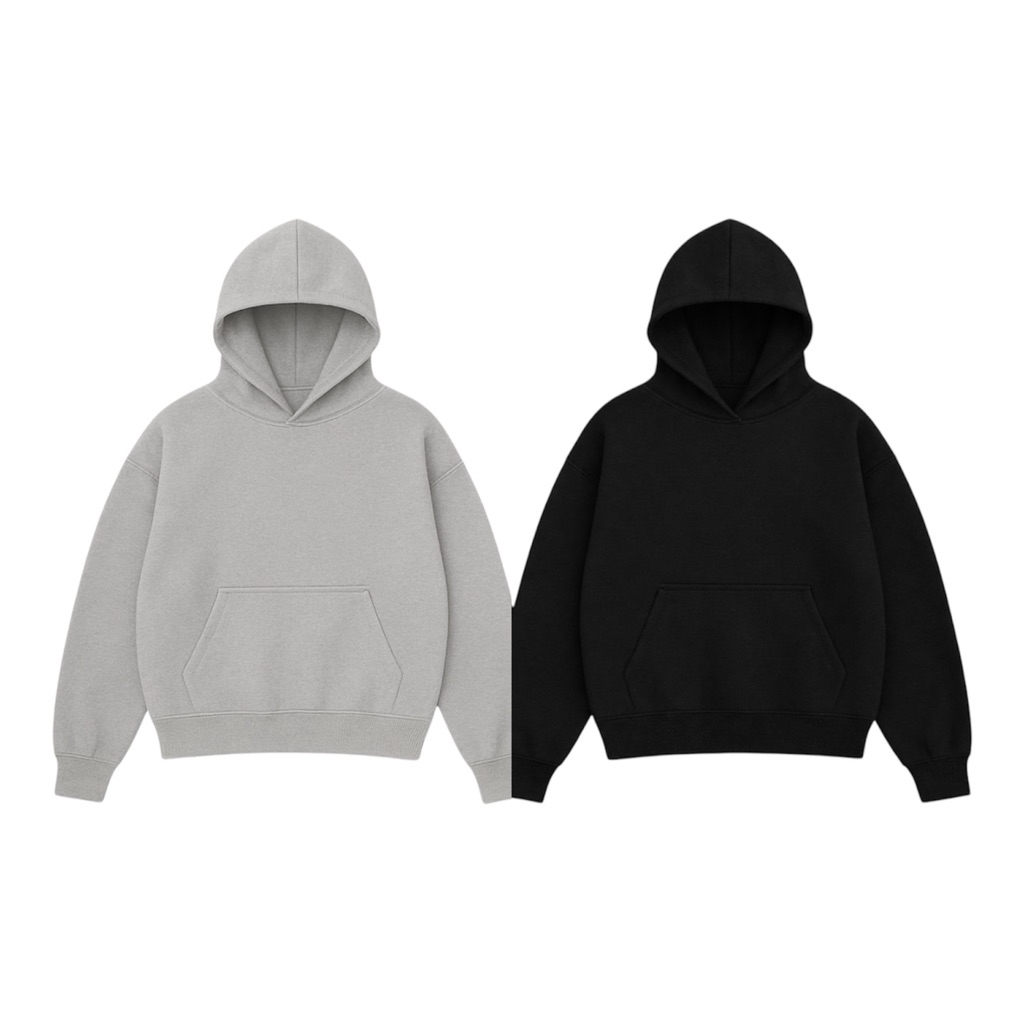 Jaket Hoodie Polos Cotton Flece 330gsm