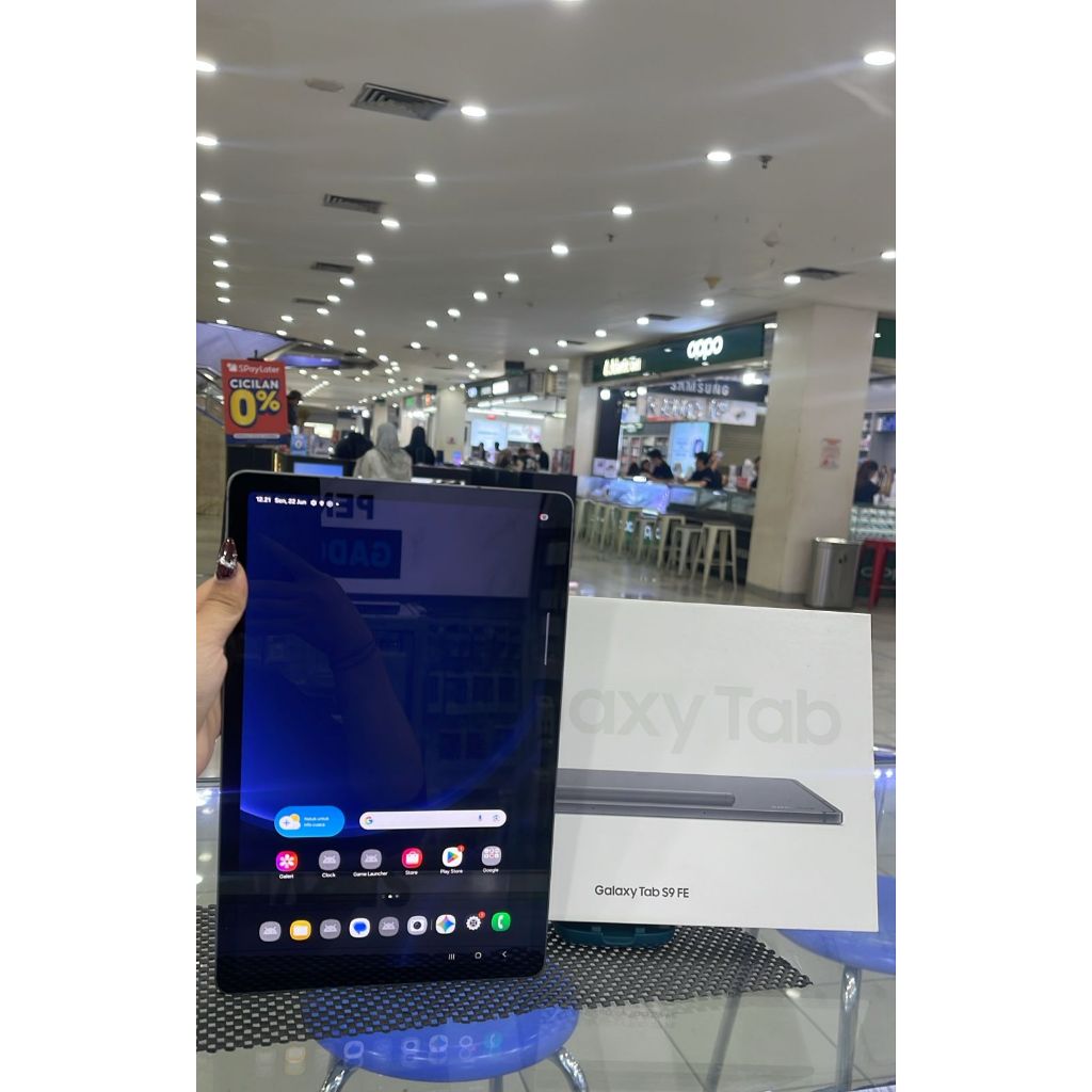 SAMSUNG GALAXY TAB S9 FE 6/128GB WIFI ONLY SECOND SEKEN BEKAS RAM 6 INTERNAL 128