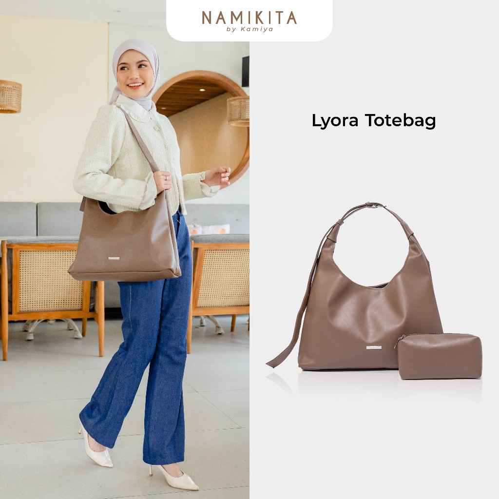[Namikitabykamiya]  Lyora Tote Bag - Free GoodieBag | Tas Bahu & Selempang Wanita Shoulder Bag