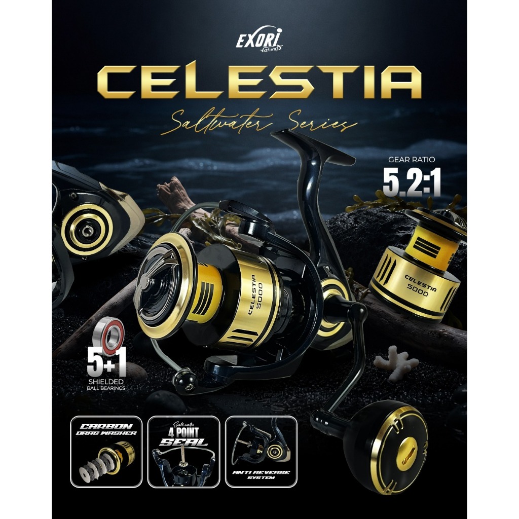 REEL EXORI CELESTIA POWER HANDLE SW 1000-6000