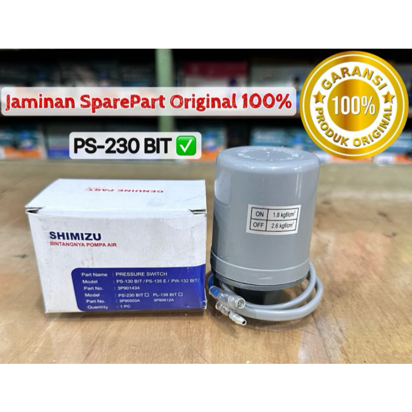 PRESSURE SWITCH SHIMIZU PS-230 BIT/ OTOMATIS SHIMIZU PS230 BIT
