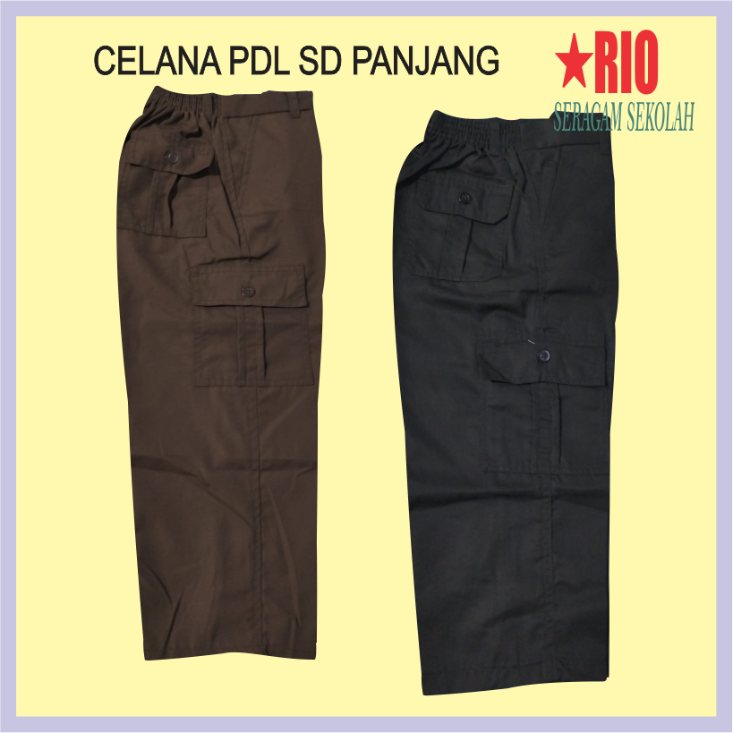 Celana panjang PDL SD Pramuka dan hitam