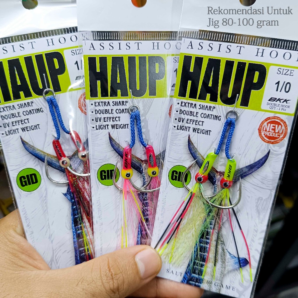 Assist Hook BKK 1/0 Rekomendasi Jig 80-100 gram - Kail Pancing Jigging